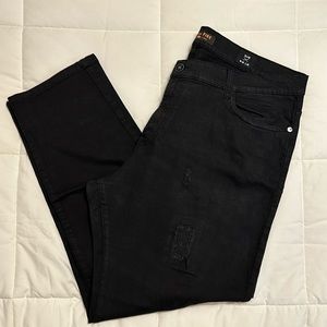 40x30 Men’s Ring of Fire Black Slim Fit Jeans